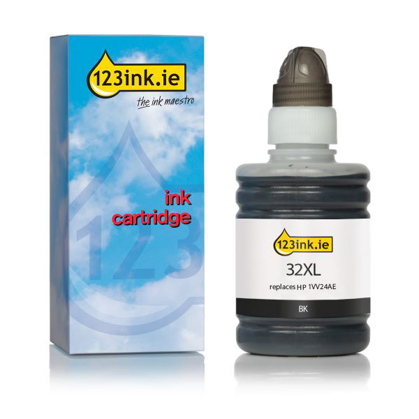 123ink version replaces HP 32XL (1VV24AE) black ink tank 1VV24AEC 044689 - 1