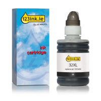 123ink version replaces HP 32XL (1VV24AE) black ink tank 1VV24AEC 044689