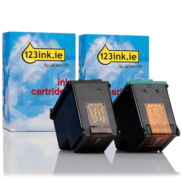 123ink version replaces HP 338 / HP 343 (SD449EE) cartridge 2-pack SD449EEC 160088 - 1