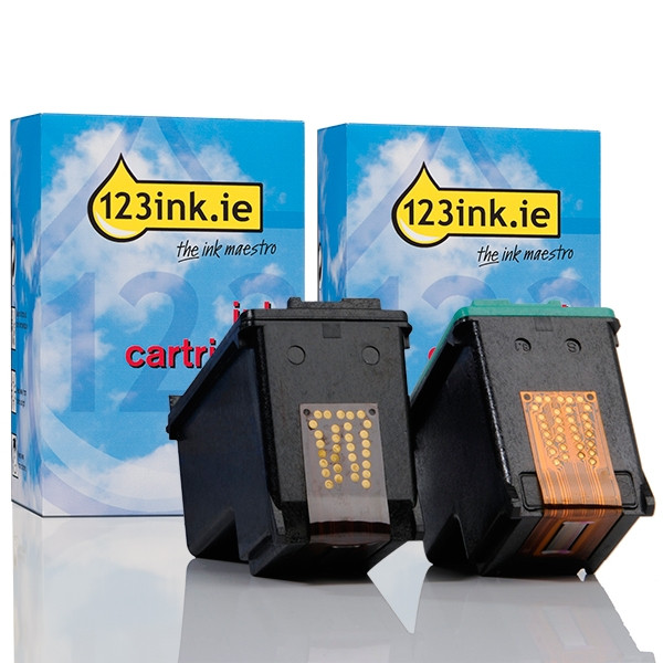 123ink version replaces HP 339 black and HP 344 colour cartridge 2-pack  160056 - 1
