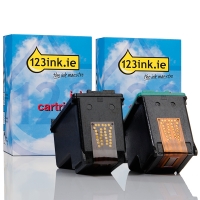 123ink version replaces HP 339 black and HP 344 colour cartridge 2-pack  160056