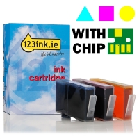 123ink version replaces HP 364XL C/M/Y ink cartridge (3-pack) CB323EEC CB324EEC CB325EEC 044182