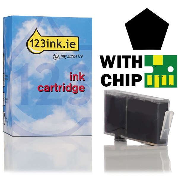 123ink version replaces HP 364XL (CN684EE) high capacity black cleaning cartridge with chip  000092 - 1