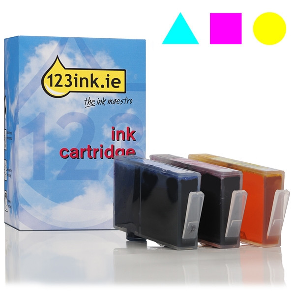 123ink version replaces HP 364XL unchipped tank multipack  031887 - 1