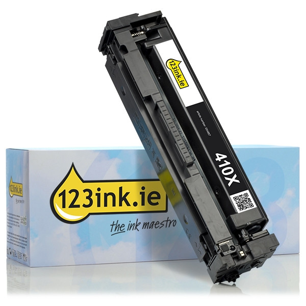 123ink version replaces HP 410X (CF410X) high capacity black toner CF410XC 054887 - 1