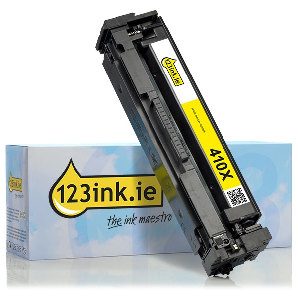 123ink version replaces HP 410X (CF412X) high capacity yellow toner CF412XC 054895 - 1