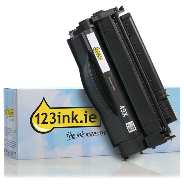 123ink version replaces HP 49X (Q5949X) high capacity black toner Q5949XC 033327 - 1