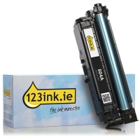 123ink version replaces HP 504A (CE250A) black toner CE250AC 039831