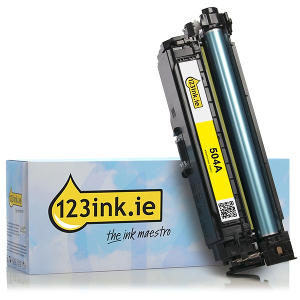 123ink version replaces HP 504A (CE252A) yellow toner CE252AC 039837 - 1