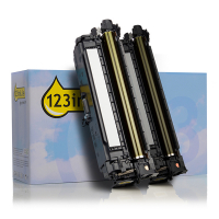 123ink version replaces HP 504X (CE250XD) high capacity black toner 2-pack CE250XDC 132168