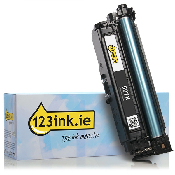 123ink version replaces HP 507X (CE400X) high-capacity black toner 054041 - 1