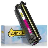 123ink version replaces HP 508X (CF363X) high-capacity magenta toner
