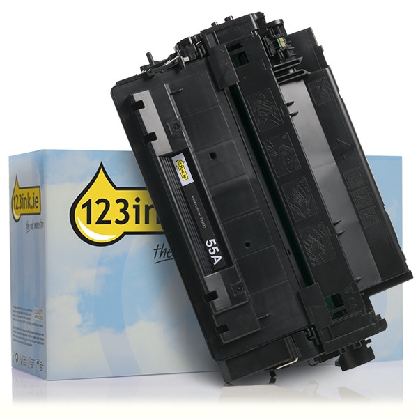 123ink version replaces HP 55A (CE255A) black toner CE255AC 039887 - 1