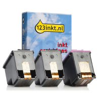 123ink version replaces HP 62XL 2 black + 1 colour ink cartridge 3-pack  160693