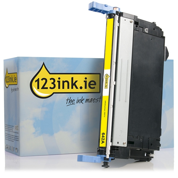 123ink version replaces HP 642A (CB402A) yellow toner CB402AC 039711 - 1