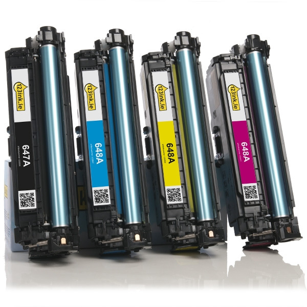 123ink version replaces HP 647A / 648A BK/C/M/Y toner 4-pack  130003 - 1