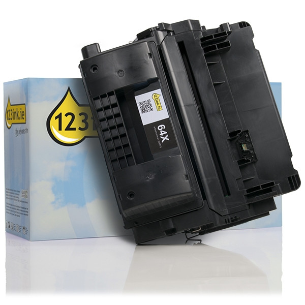 123ink version replaces HP 64X XL (CC364X) extra high capacity black toner  055141 - 1