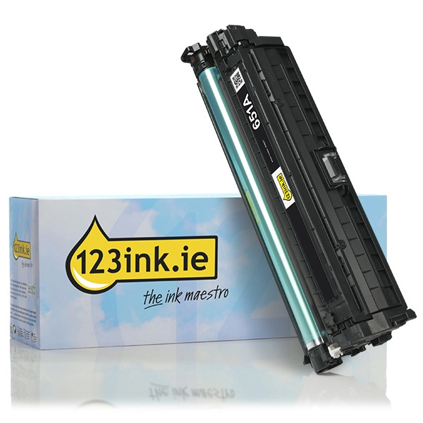 123ink version replaces HP 651A (CE340A) black toner CE340AC 054657 - 1