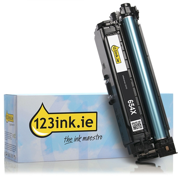 123ink version replaces HP 654X (CF330X) high capacity black toner CF330XC 054793 - 1