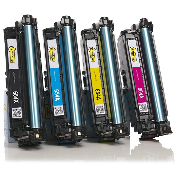 123ink version replaces HP 654X / 654A toner 4-pack  130046 - 1