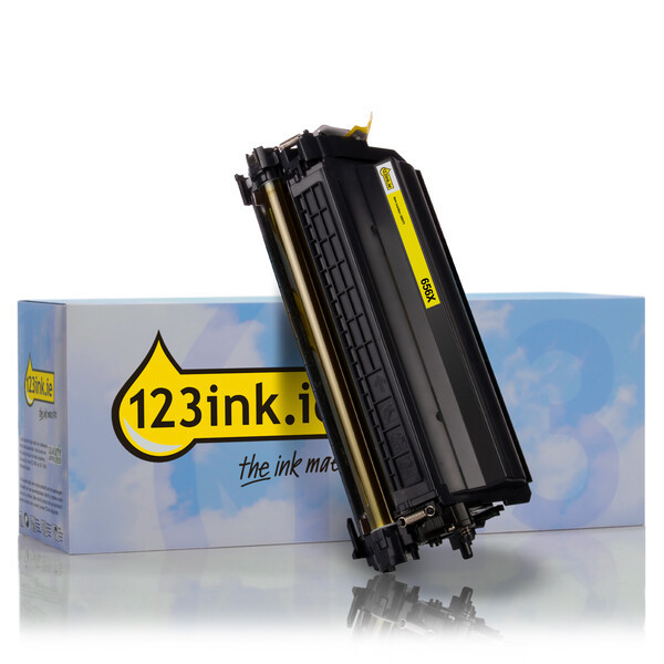 123ink version replaces HP 656X (CF462X) high capacity yellow toner CF462XC 055171 - 1