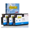123ink version replaces HP 711 (CZ134A) cyan ink cartridge 3-pack