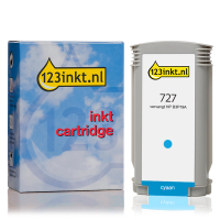 123ink version replaces HP 727 (B3P19A) high-capacity cyan ink cartridge