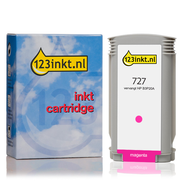 123ink version replaces HP 727 (B3P20A) high-capacity magenta ink cartridge 044293 - 1