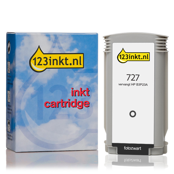 123ink version replaces HP 727 (B3P23A) high-capacity photo black ink cartridge 044289 - 1