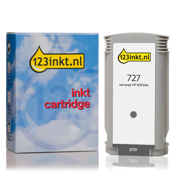 123ink version replaces HP 727 (B3P24A) high-capacity grey ink cartridge 044299 - 1