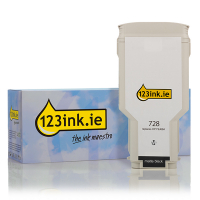 123ink version replaces HP 728 (F9J68A) extra high capacity matte black ink cartridge F9J68AC 044497