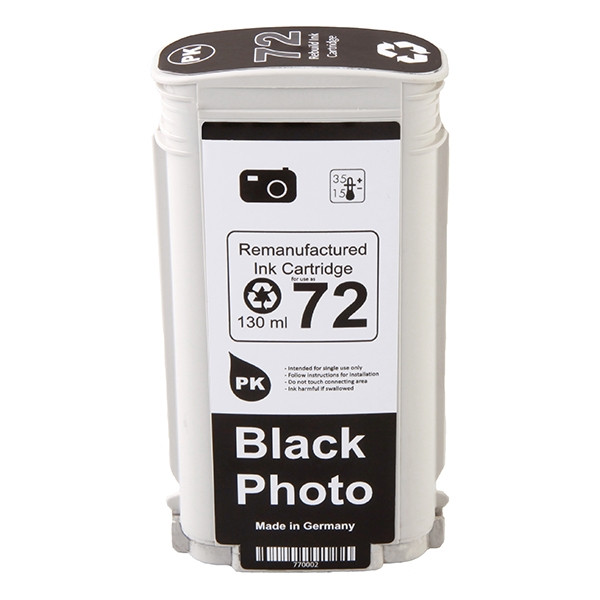 123ink version replaces HP 72 (C9370A) photo high capacity black ink cartridge C9370AC 030893 - 1