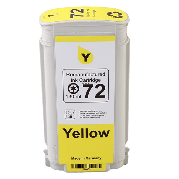 123ink version replaces HP 72 (C9373A) high capacity yellow ink cartridge C9373AC 030899 - 1