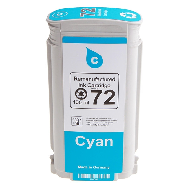 123ink version replaces HP 72 (C9398A) cyan ink cartridge C9398AC 030883 - 1