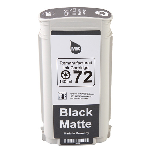 123ink version replaces HP 72 (C9403A) matte high capacity black ink cartridge C9403AC 030891 - 1
