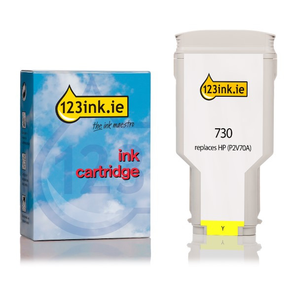 123ink version replaces HP 730 (P2V70A) high-capacity yellow ink cartridge 055269 - 1
