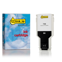 123ink version replaces HP 738 (498N8A) high capacity black ink cartridge 498N8AC 093287