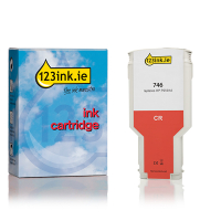 123ink version replaces HP 746 (P2V81A) chromatic red ink cartridge