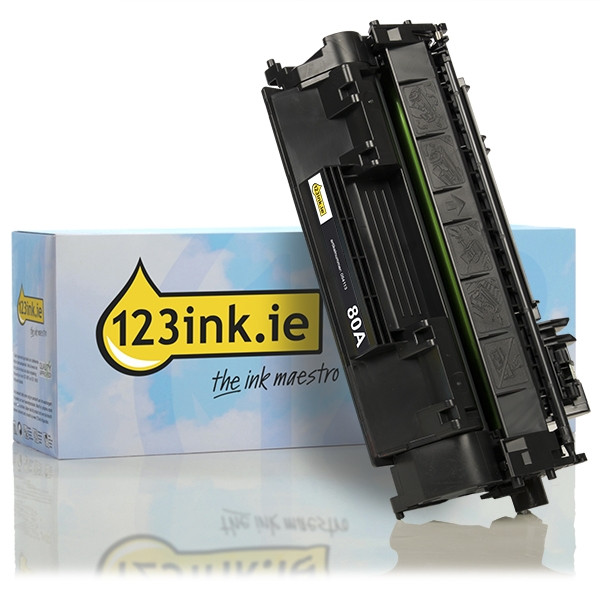 123ink version replaces HP 80A (CF280A) black toner CF280AC 054113 - 1