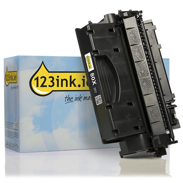 123ink version replaces HP 80X (CF280X) high capacity black toner CF280XC 054115 - 1