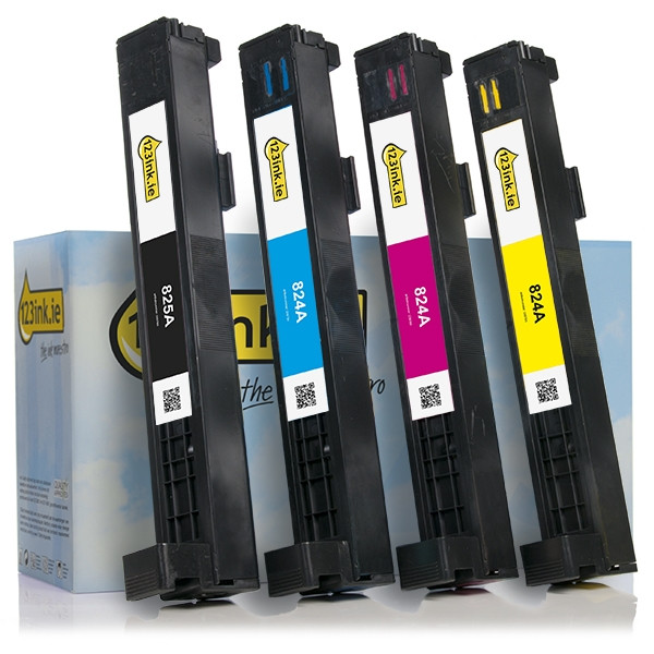 123ink version replaces HP 825A / 824A BK/C/M/Y toner 4-pack  130041 - 1