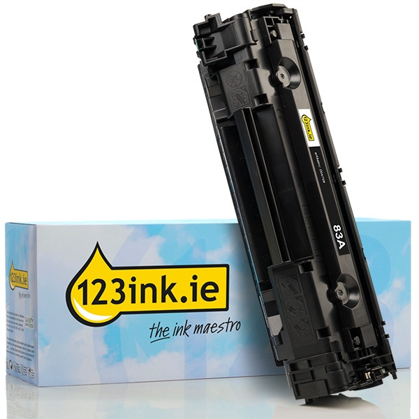 123ink version replaces HP 83A (CF283A) black toner CF283AC 054759 - 1