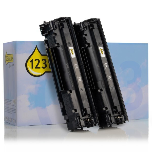 123ink version replaces HP 83X (CF283X) high-capacity black toner 2-pack 132180 - 1