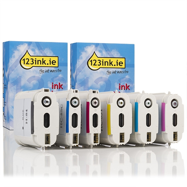 123ink version replaces HP 84 black and HP 85 colour 6-pack  031722 - 1