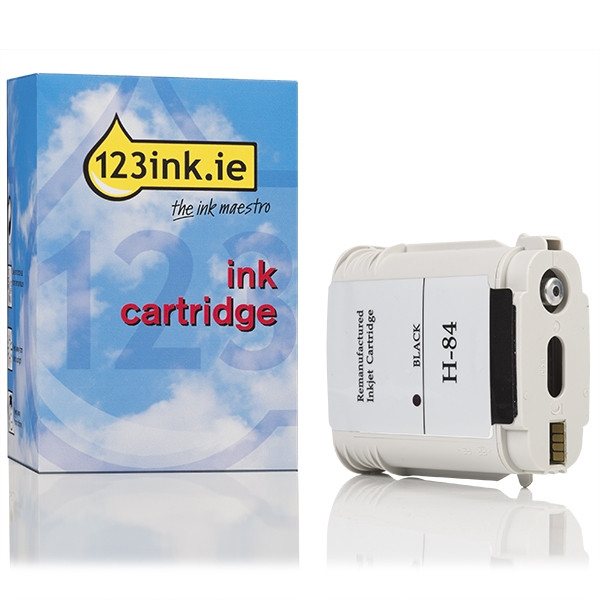 123ink version replaces HP 84 black ink cartridge (C5016A) C5016AC 031072 - 1