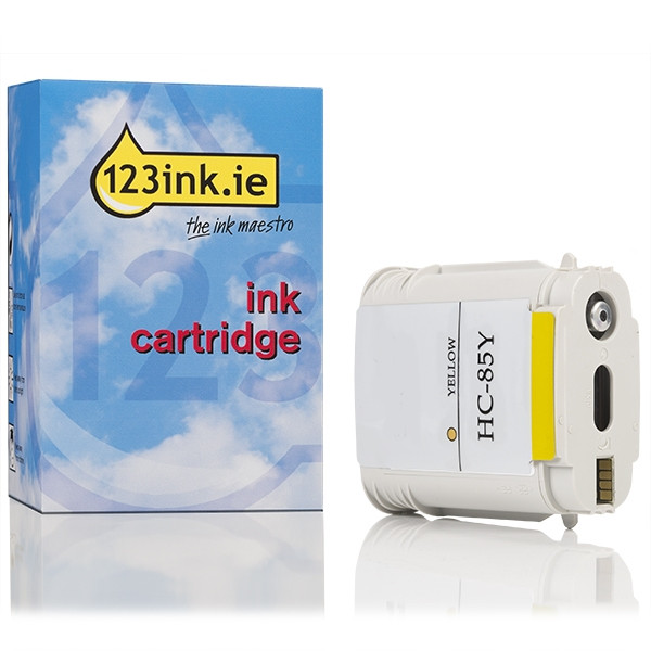 123ink version replaces HP 85 (C9427A) yellow ink cartridge C9427AC 031711 - 1
