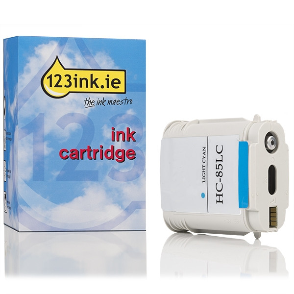123ink version replaces HP 85 (C9428A) light cyan ink cartridge C9428AC 031716 - 1