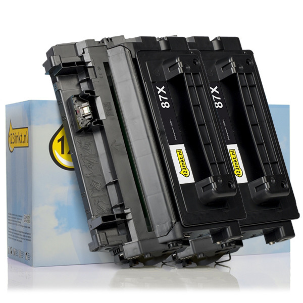123ink version replaces HP 87X (CF287X) high-capacity black toner (2-pack) 160727 - 1