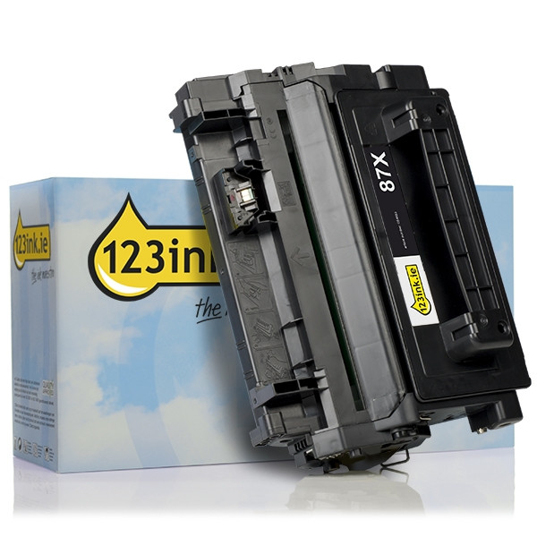 123ink version replaces HP 87X (CF287X) high capacity black toner CF287XC 054883 - 1