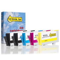123ink version replaces HP 903XL BK/C/M/Y ink cartridge 4-pack 3HZ51AEC 093185